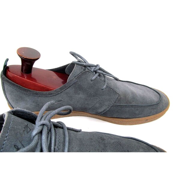 Fred Perry Gray Suede Designer Sneakers Mens Size US 13 EUR 47 - Picture 5 of 16